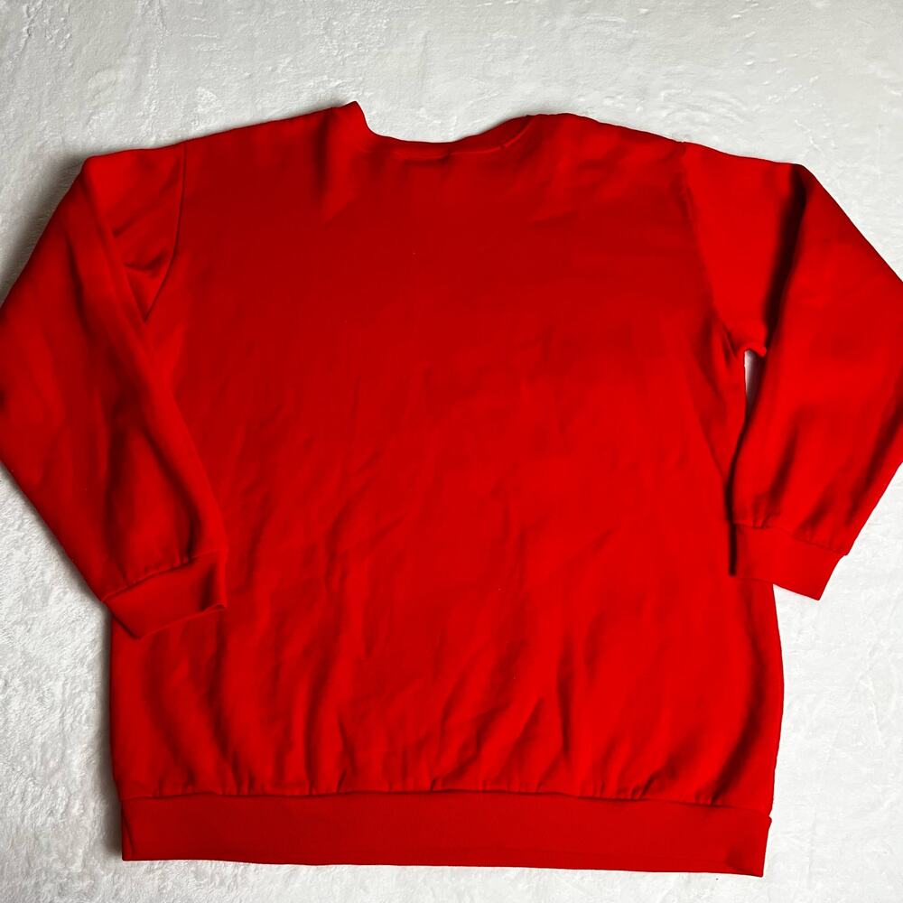 Andover Women's Vintage Red Christmas Sweatshirt Size Large USA - Picture 2 of 9